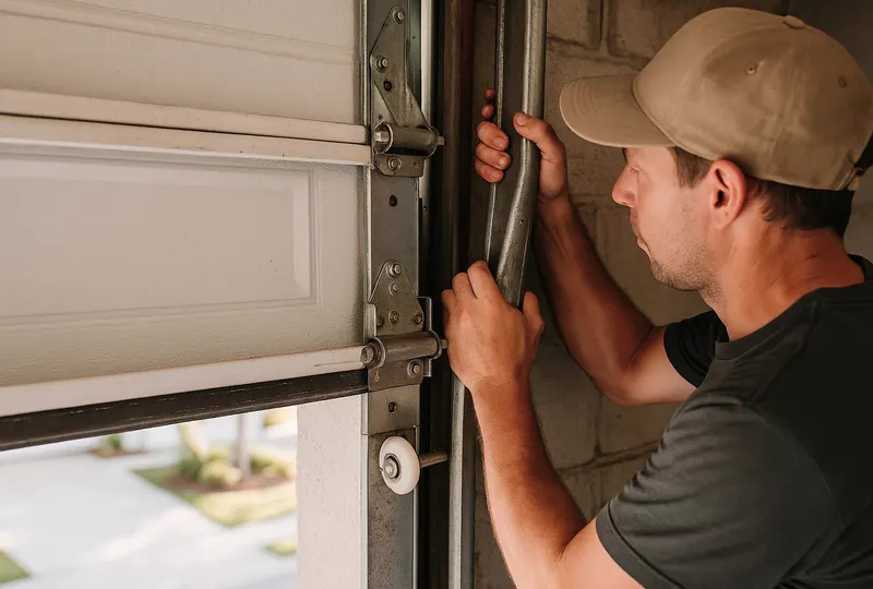 Off Track Door Repair in Lake Wales